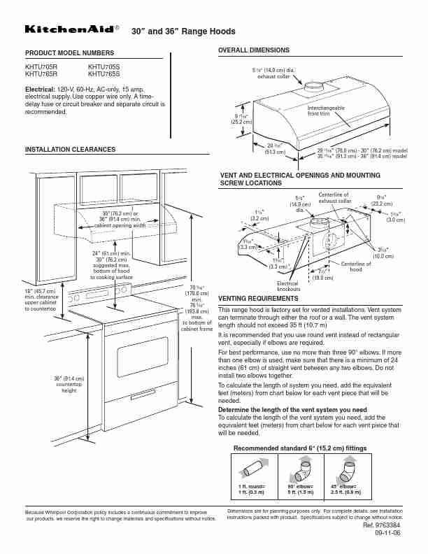 KitchenAid Ventilation Hood KHTU705R-page_pdf
